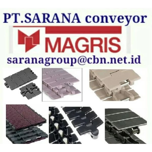 MAGRIS TABLETOP CHAIN PT SARANA CONVEYOR MAGRIS CHAIN STEEL & PLASTIC CHAINS