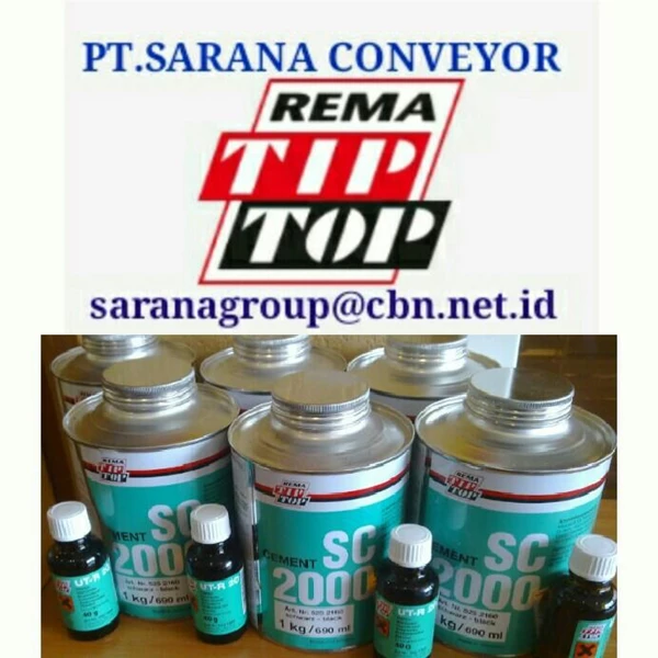 CONVEYOR BELT REMA TIP TOP PLASTIC  CEMENT ADHESIVE PT SARANA CONVEYOR