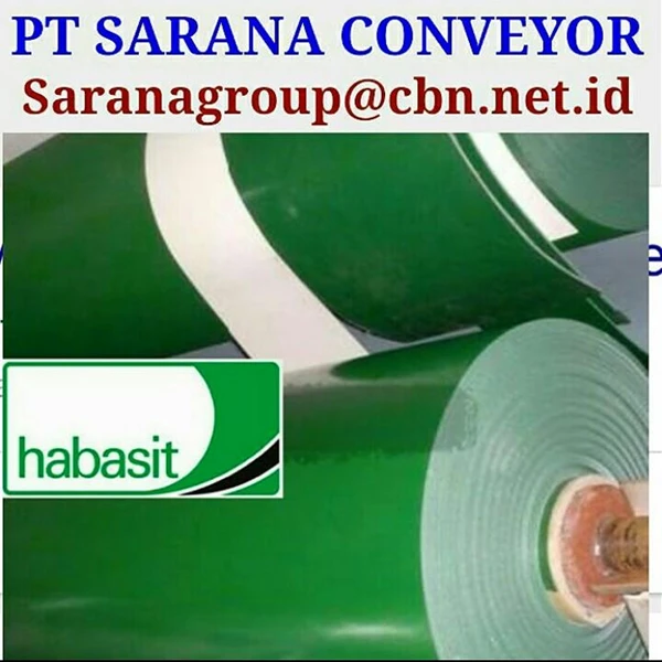 Habasit Conveyor Belt PVC GREEN WHITE PT SARANA TEKNIK CONVEYOR BELT