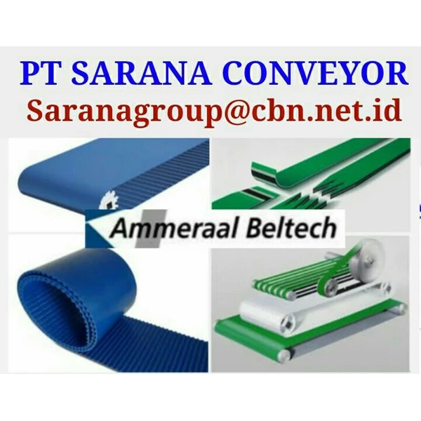PT SARANA CONVEYOR AMMERAAL BELTECH CONVEYOR BELTS PCV GREEN WHITE